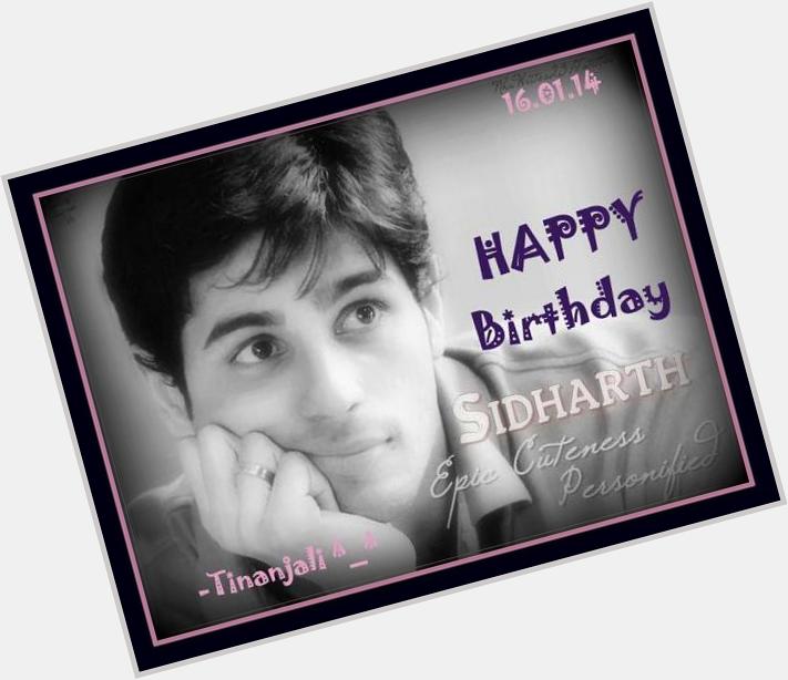  wishing my 1st fav actor a vey happy birthday.... Happy birthday sidharth malhotra 