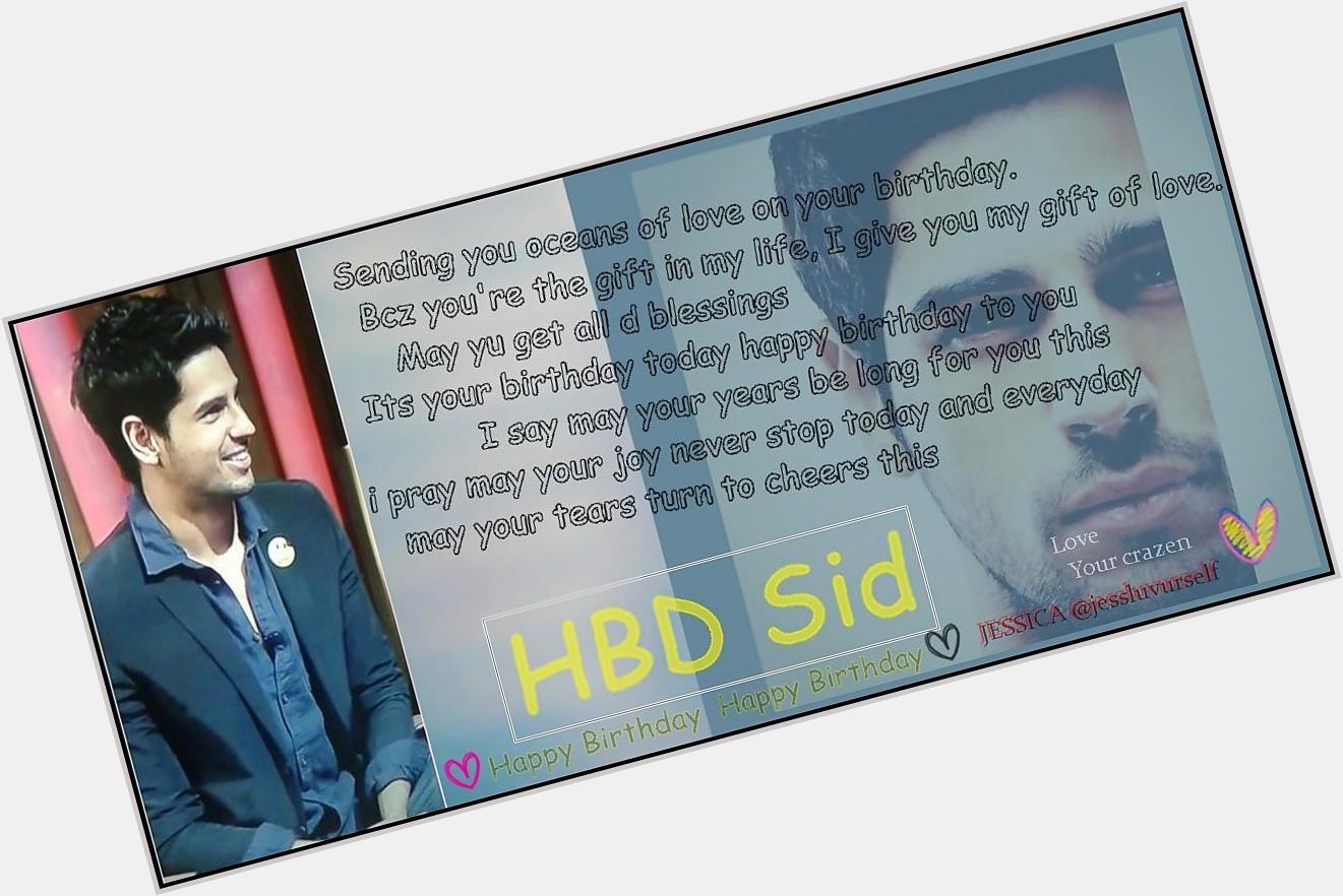 Hello Birthday boy..Here\s something for you     Happy Birthday Sidharth Malhotra 