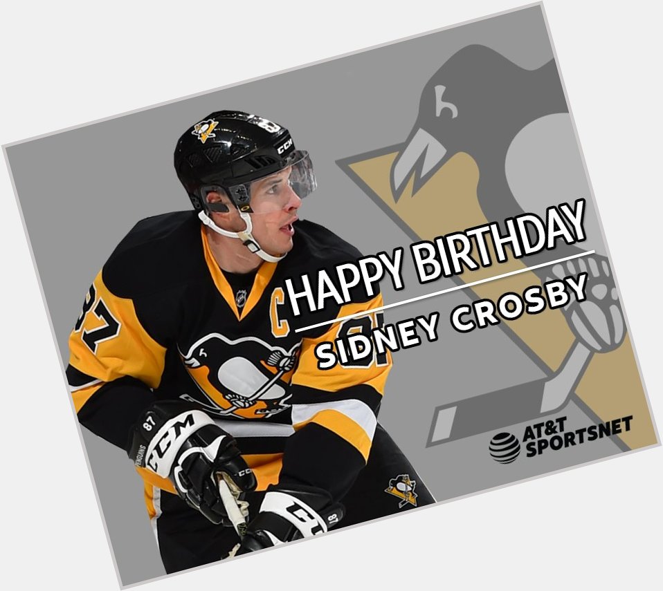 Happy Birthday to Sidney Crosby! 