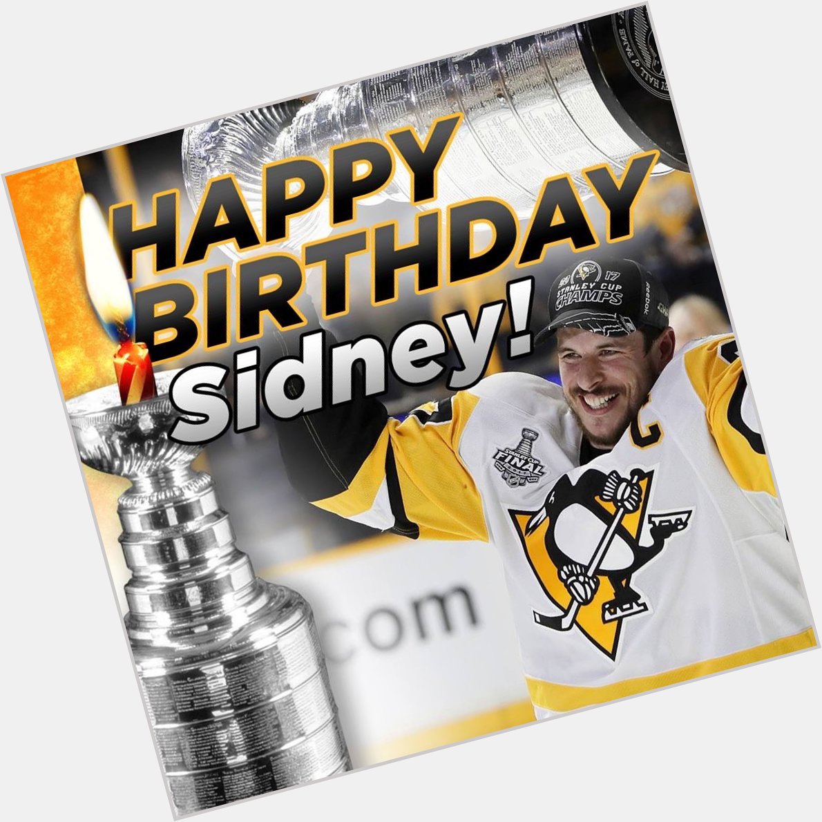  HAPPY BIRTHDAY, SID! Sidney Crosby celebrates his 34th birthday today. 