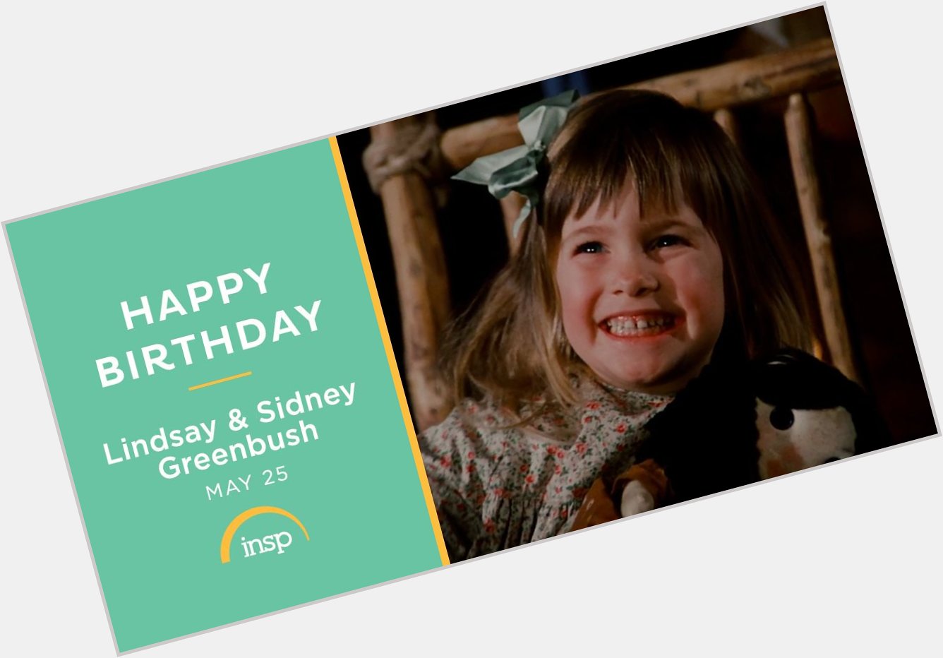 The best things in life come in pairs! Happy birthday, Lindsay & Sidney Greenbush. 

5p and 6p ET | 