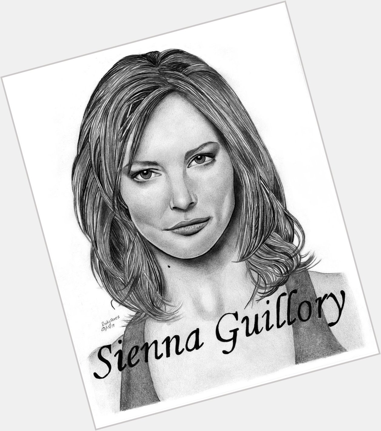  Happy Birthday To Very Talented And Beautiful Sienna Guillory ,I Drew This For You Hope U Like It . 