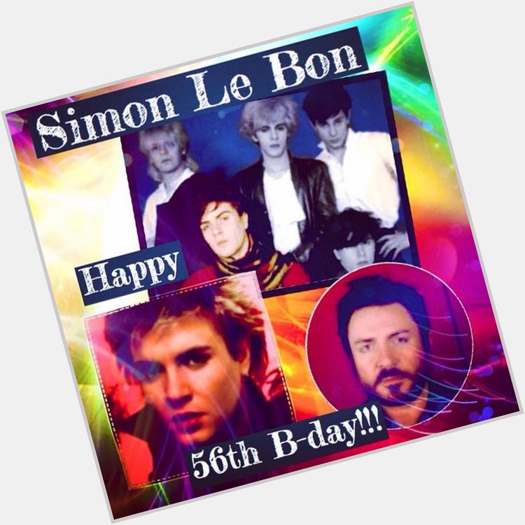 Simon Le Bon 

( V of Duran Duran, Arcadia )

Happy 56th Birthday !!!

27 Oct 1958  