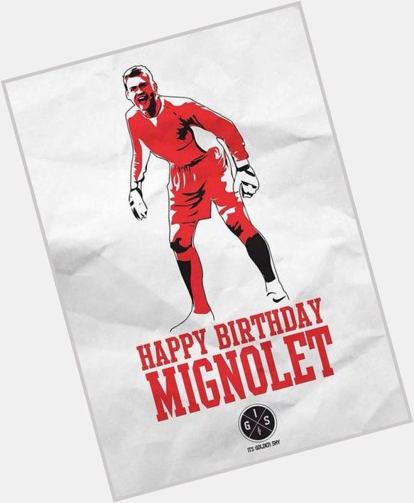 And once again,Happy birthday, our goal keeper,Simon Mignolet!  