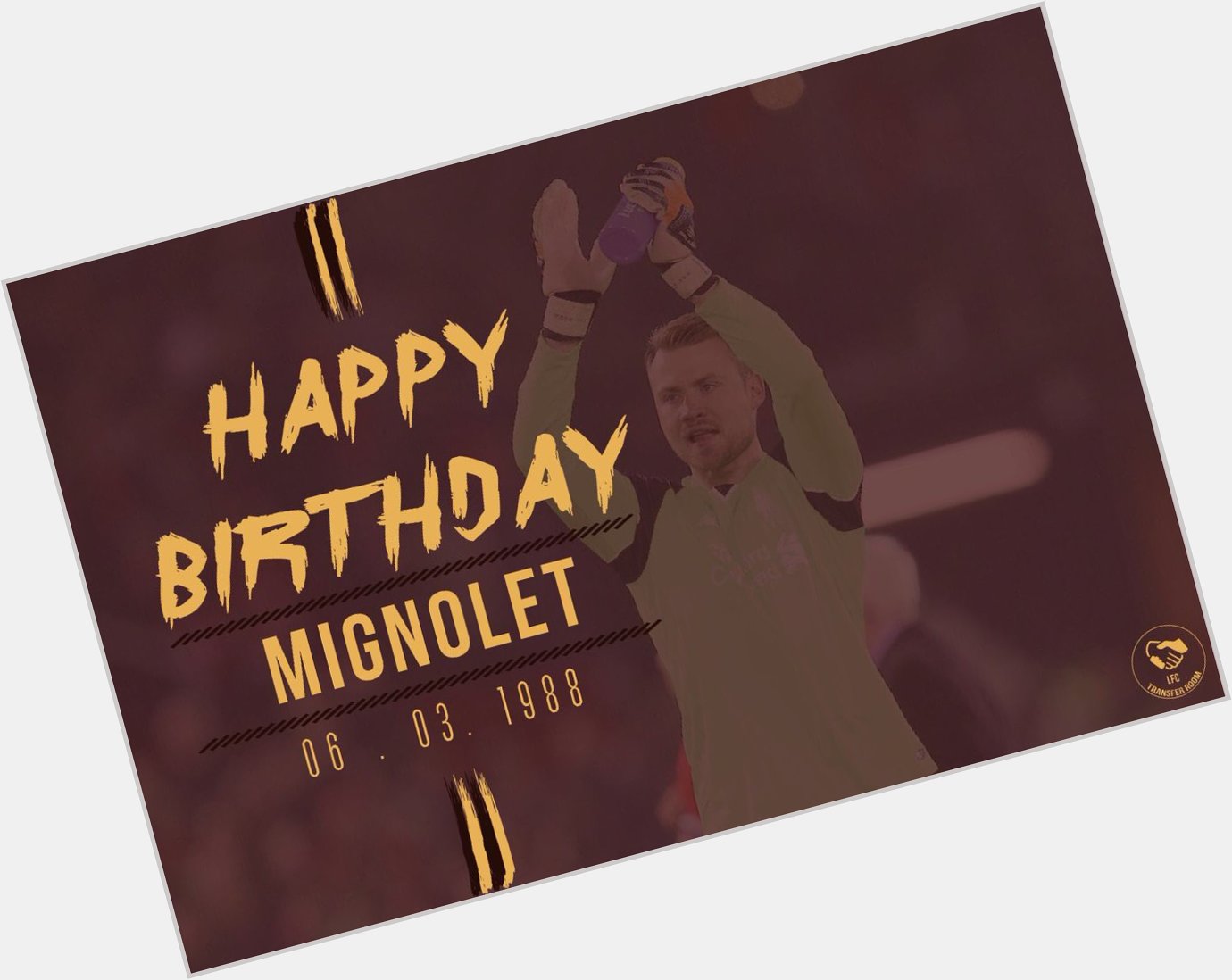 A little late but, Happy Birthday to Simon Mignolet ( who turns 29 years-old today! 