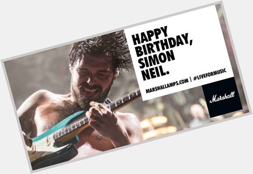Happy birthday to Biffy Clyro frontman, Simon Neil 