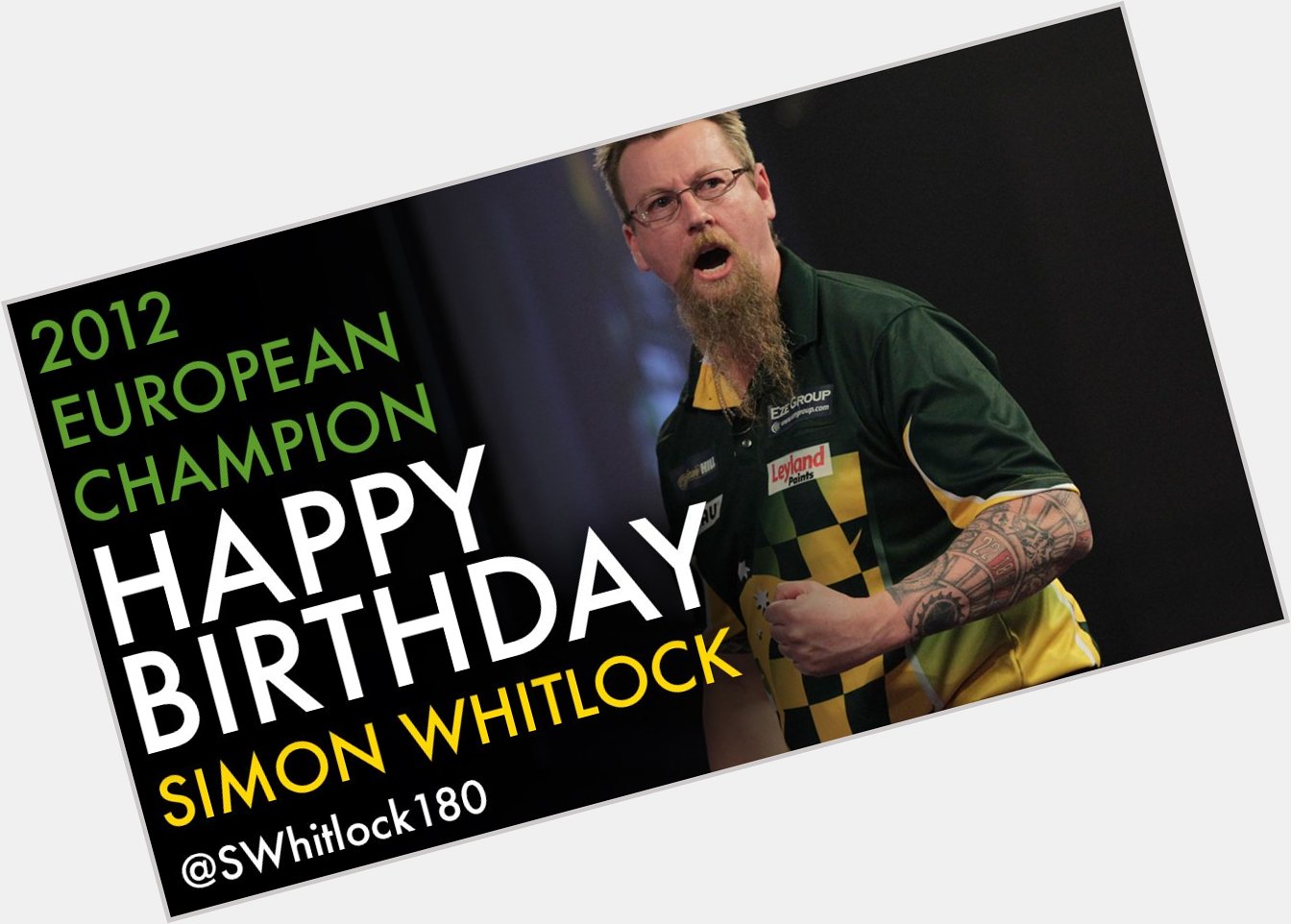 HAPPY BIRTHDAY to Simon Whitlock, who turns 48 today! Can he get a birthday victory against Chris Quantock? 