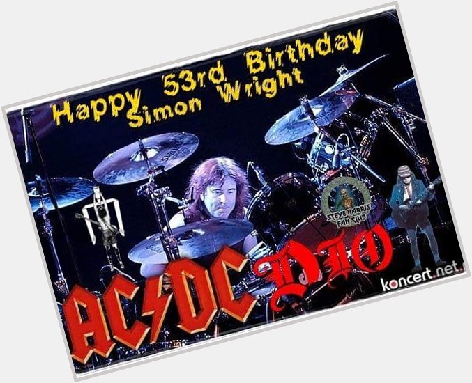 Happy 53th Birthday Simon Wright  