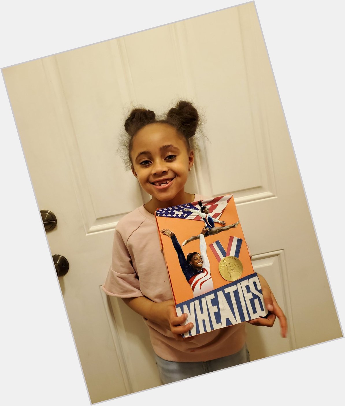 Happy birthday my daughter finished her project and wheaties box on you 