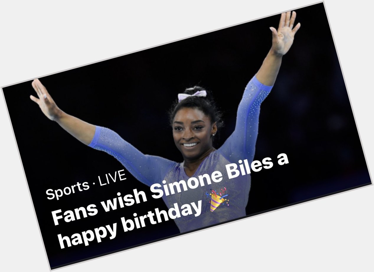 Even message wants to wish Simone Biles a happy birthday! 

HBD  