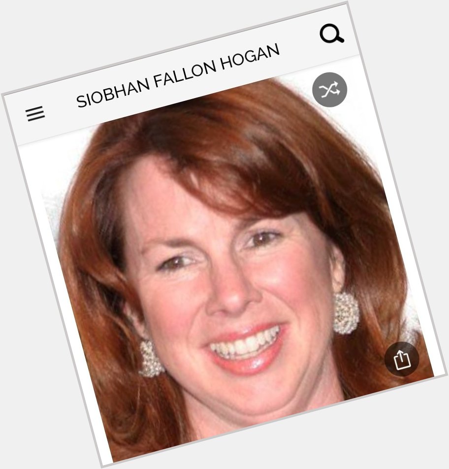 Happy birthday to this great actress. Happy birthday to Siobhan Fallon Hogan 