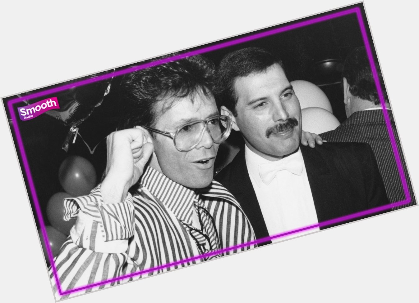 Happy 80th birthday, Sir Cliff Richard! Here he is with good pal Freddie Mercury back in \86 