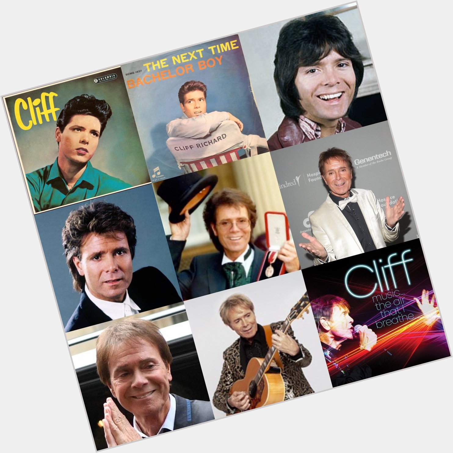 Happy 80th birthday and congratulations to Sir Cliff Richard! 