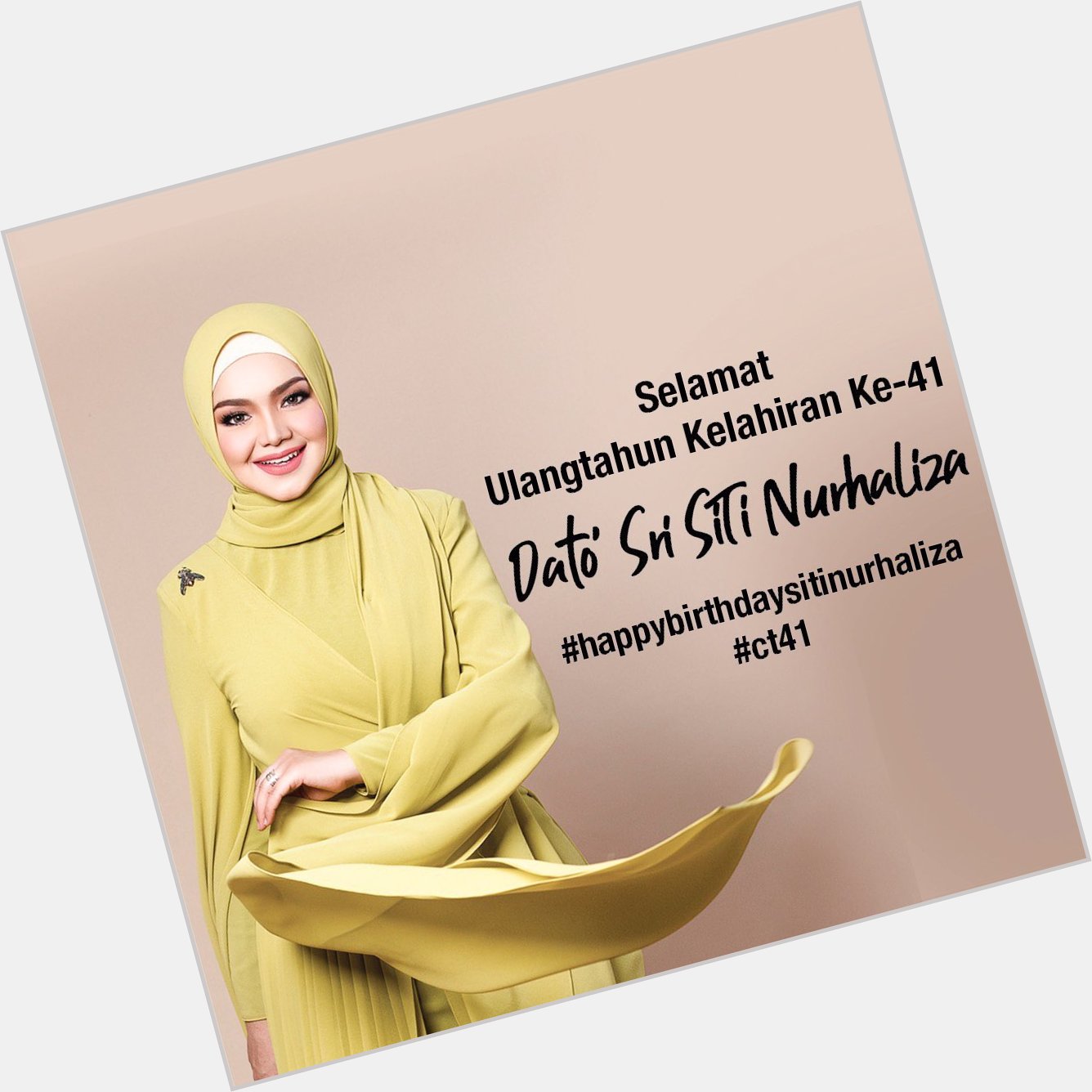 Happy birthday si jantung hati Malaysia Siti Nurhaliza  
