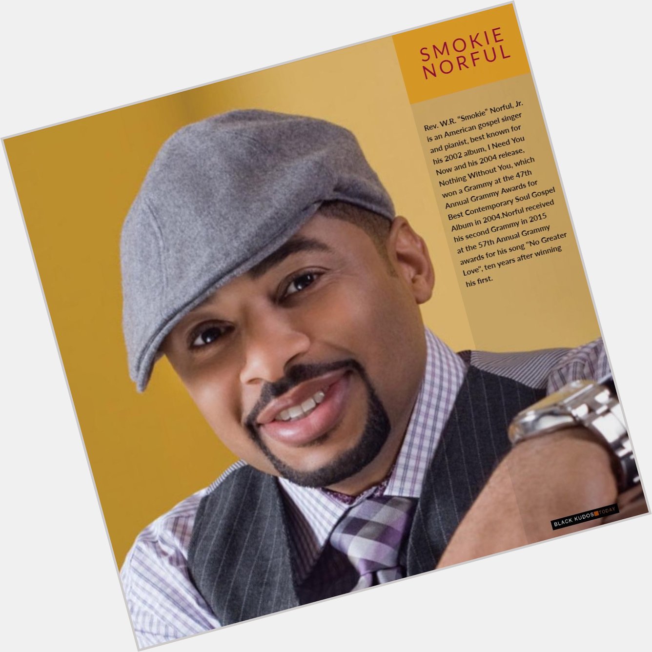 Happy birthday to Smokie Norful.  
 