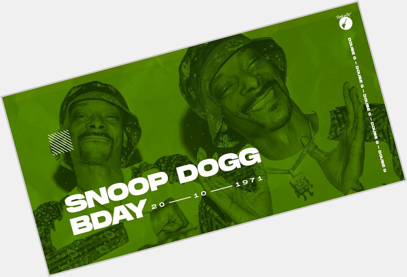 O happy birthday de hoje vai pra essa lenda viva do rap: Snoop Dogg. 