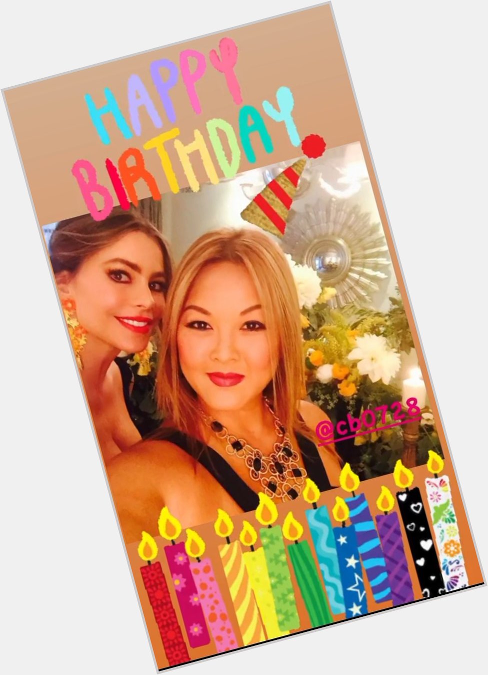 Hj é aniversário da best 

\"happy birthday  | Sofia Vergara ( via Instagram Stories. 