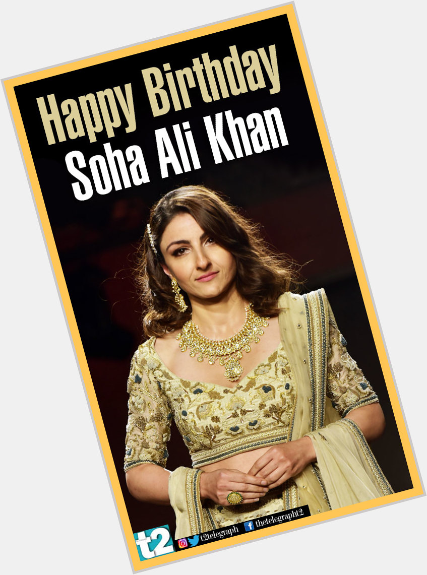 Actor, author, all-rounder. t2 wishes Soha Ali Khan a very happy birthday. 