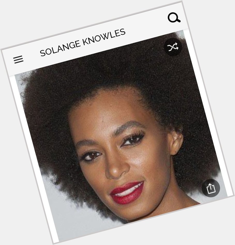 Happy birthday to this great singer and sister to Beyonce. Happy birthday to Solange Knowles 