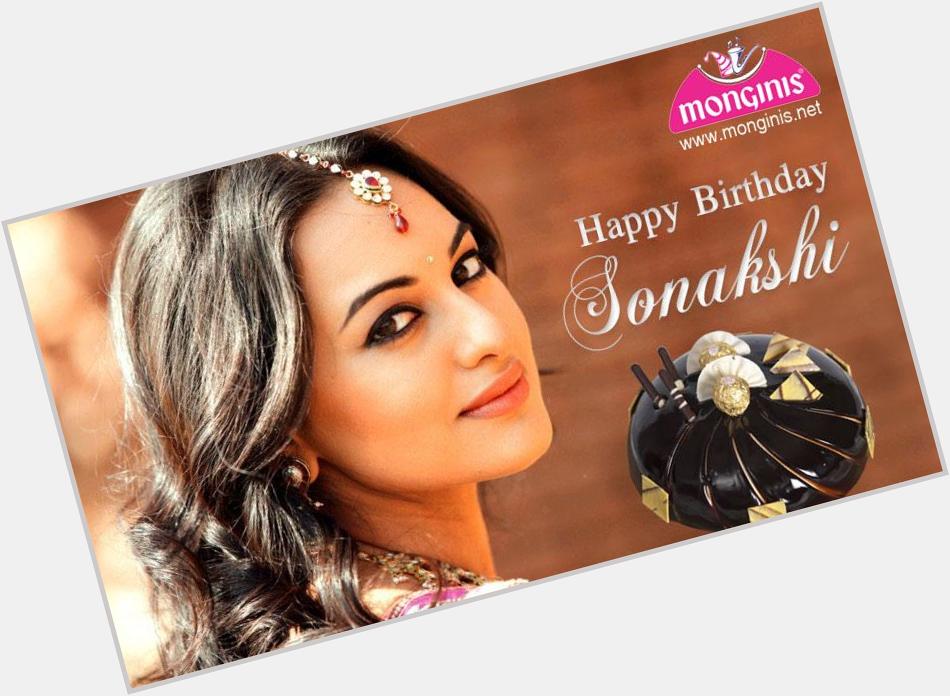 Happy Birthday Sonakshi Sinha from Monginis! Celebrate, live, love life the way you do  