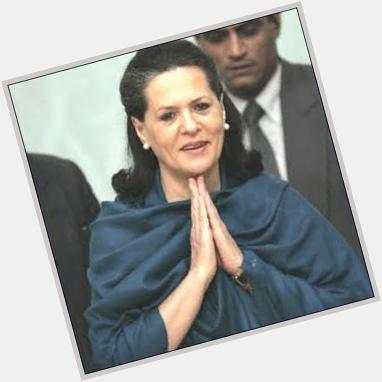 Happy birthday to President Sonia Gandhi ji 
