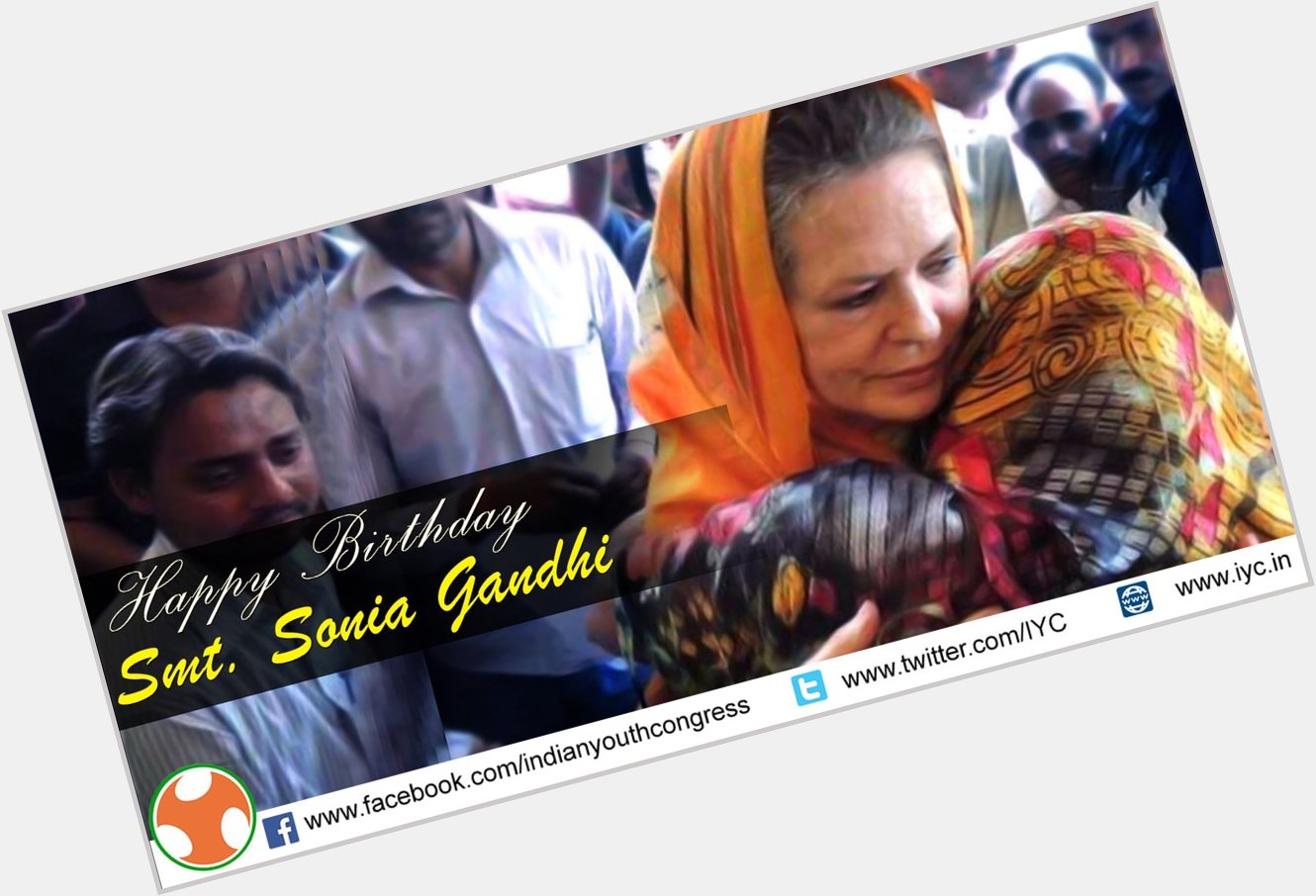 Smt Sonia Gandhi embraced India and the Indians to her life, Wishing her a very happy birthday 