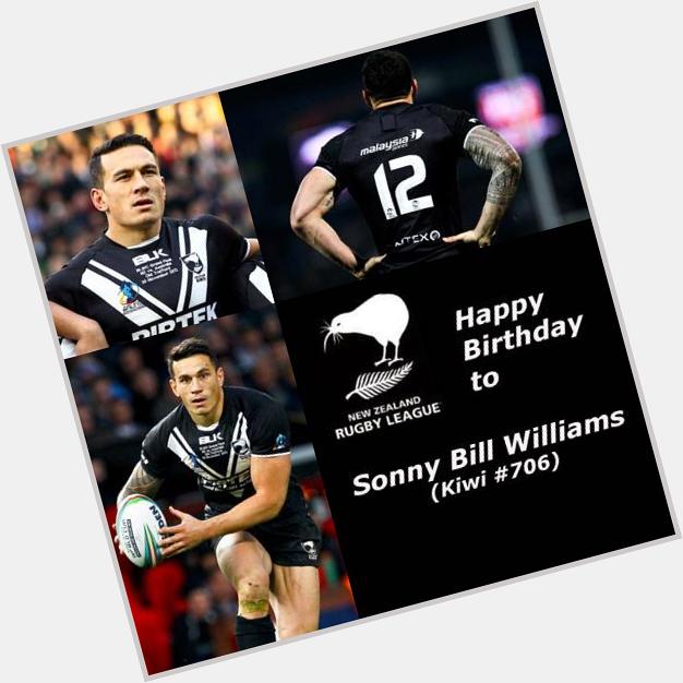 Happy birthday to Kiwi 706 Sonny Bill Williams 