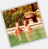 HAPPY BIRTHDAY dear beautiful friend Sophia Loren & me In her pool @ home 