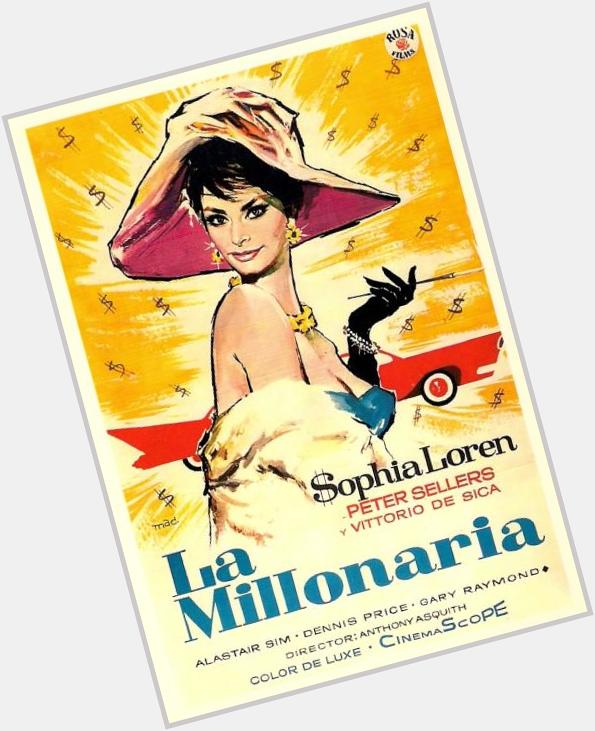 Happy Birthday Sophia Loren - THE MILLIONAIRESS - 1960 - Spanish release poster 