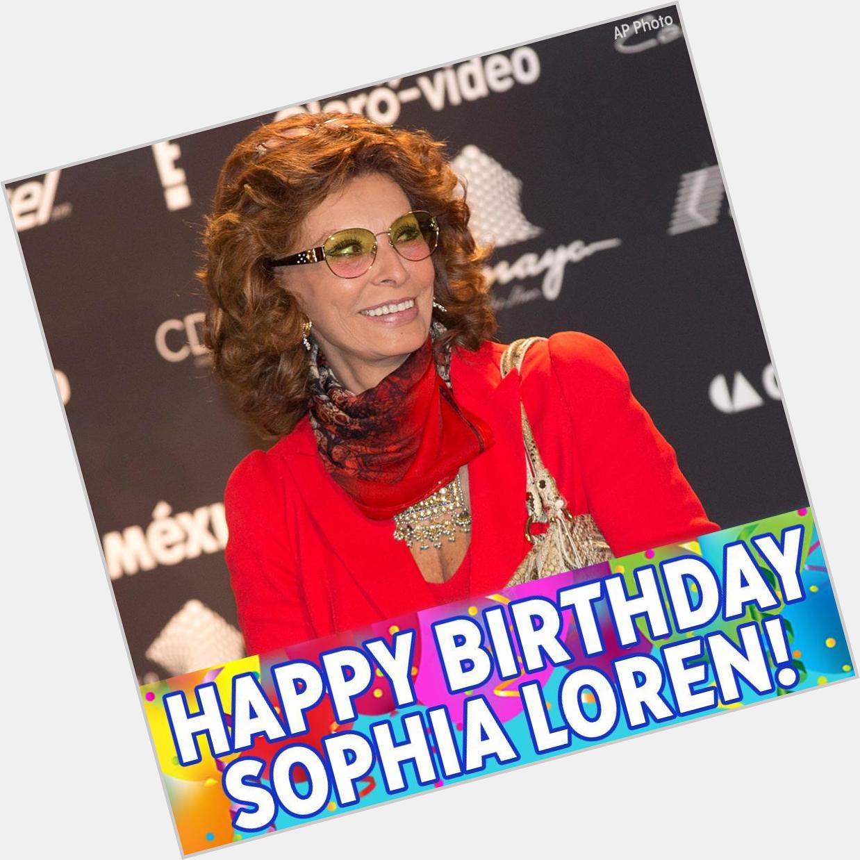 Happy 83rd birthday to Oscar-winning actress Sophia Loren! 