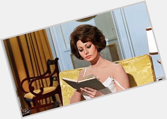 There are few things more beautiful than a woman with a book in her hands - Happy Birthday, Sophia Loren! 