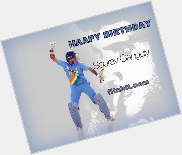   Happy birthday Sourav Ganguly, The DaDa of Indian Cricket turns 45 today 