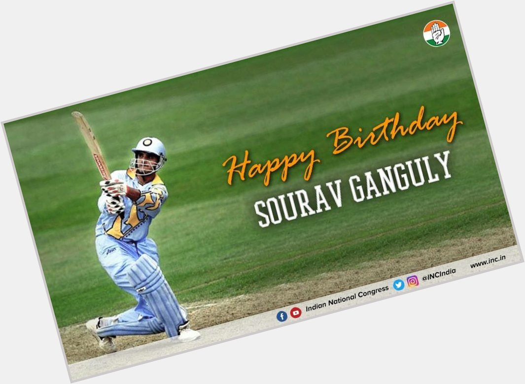 Wishing one of India\s finest cricketers, Sourav Ganguly a very Happy Birthday. 