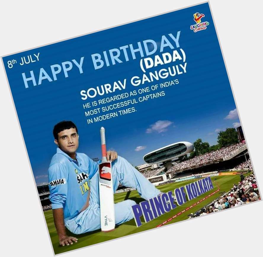 Wish u very very Happy birthday Mr. Sourav Ganguly ji     You are Great. ..jay hind 