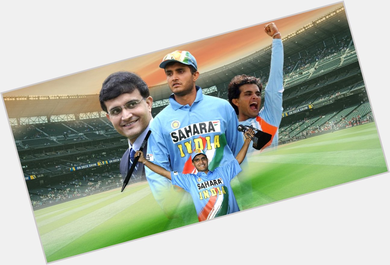 Happy birthday \"DADA\" sourav ganguly..you are the man who gave spirit to win overseas match.... 