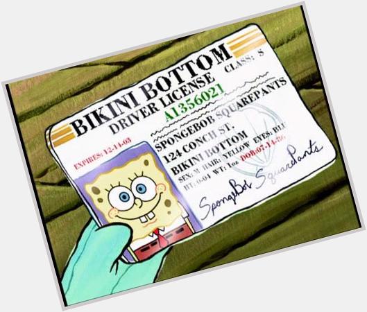 Happy Birthday SpongeBob SquarePants!
(Born: July 14, 1986) 