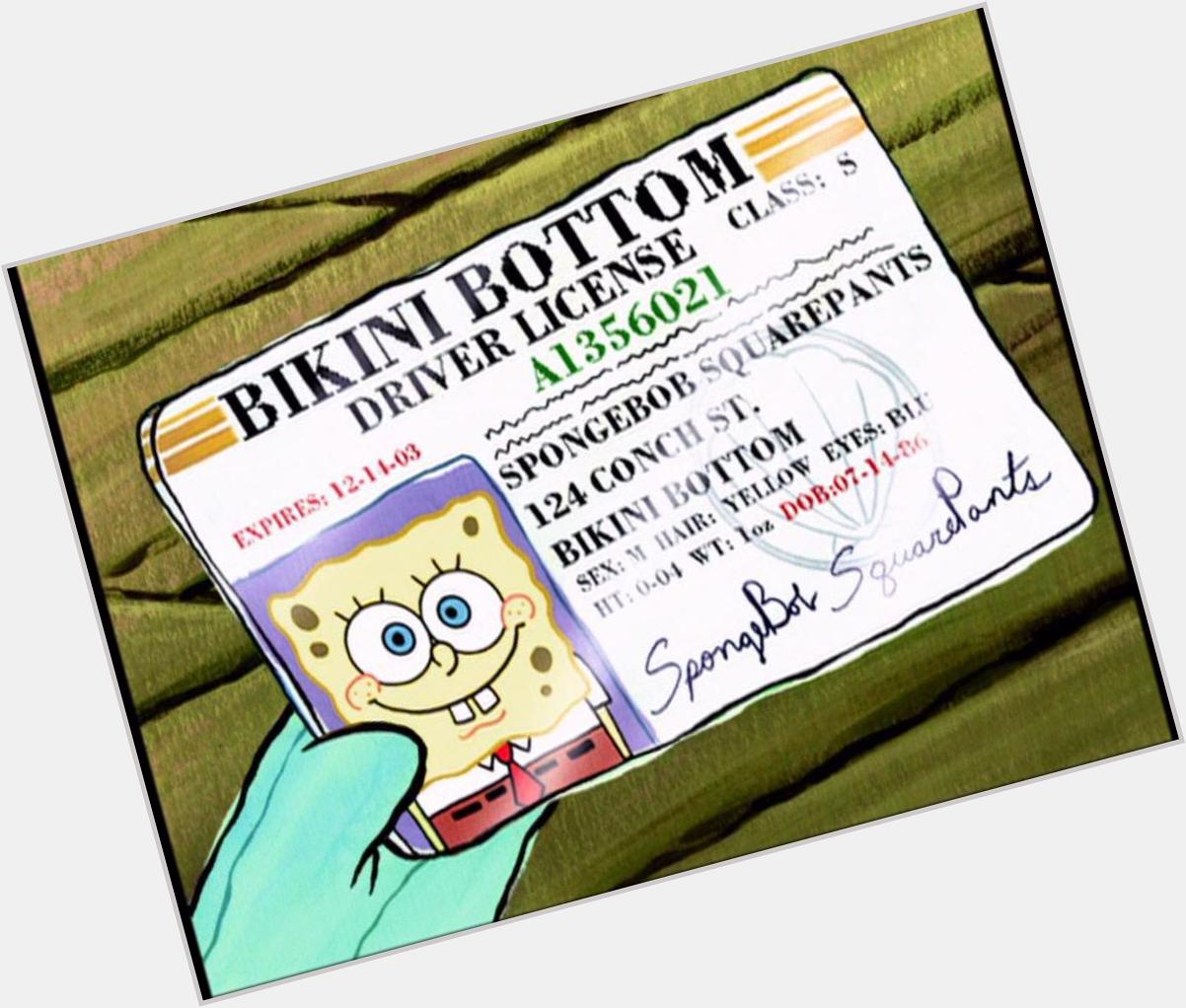 Happy Birthday to the one and only SpongeBob SquarePants!!! 