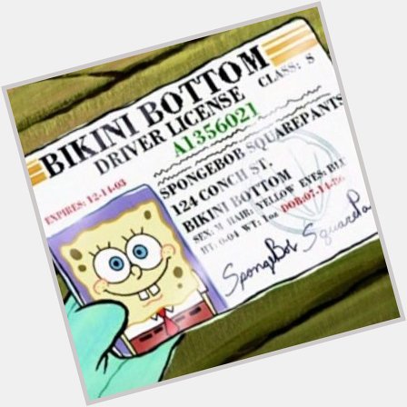 Happy birthday to a legend, spongebob squarepants. he\s 31 today! 