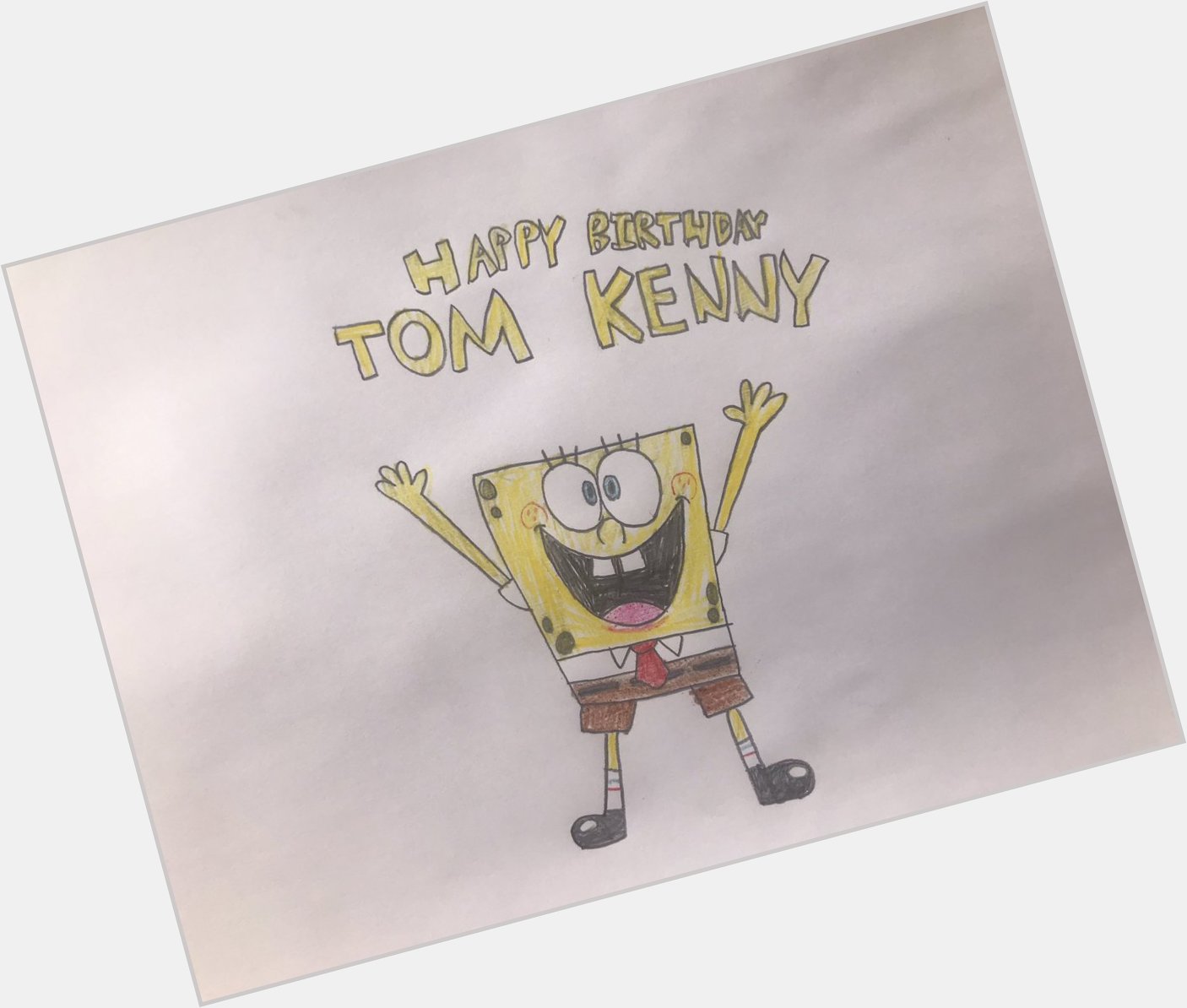 Happy birthday to Tom Kenny, the voice of my favourite Nickelodeon character, SpongeBob SquarePants! 