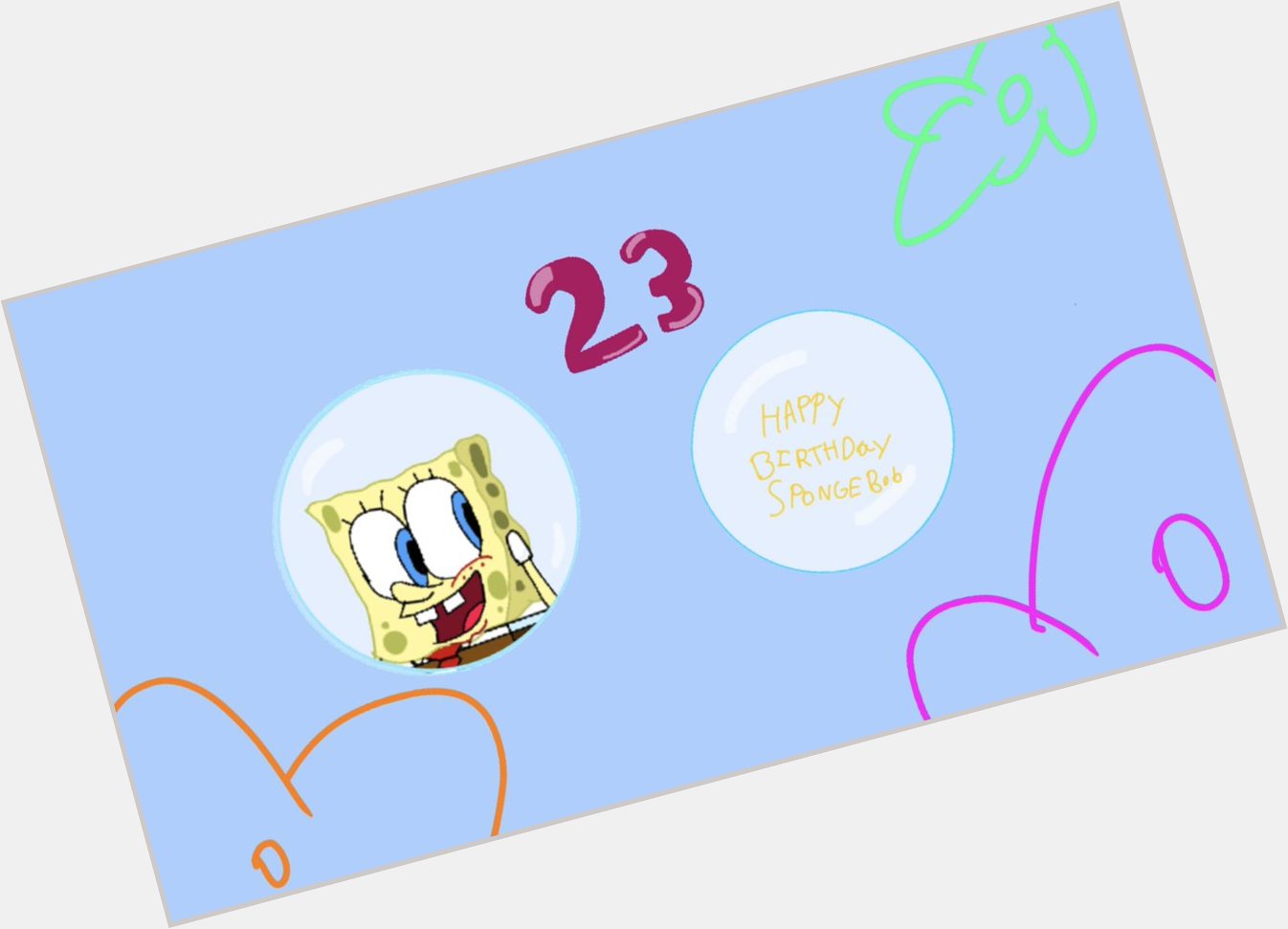 Happy birthday SpongeBob SquarePants 