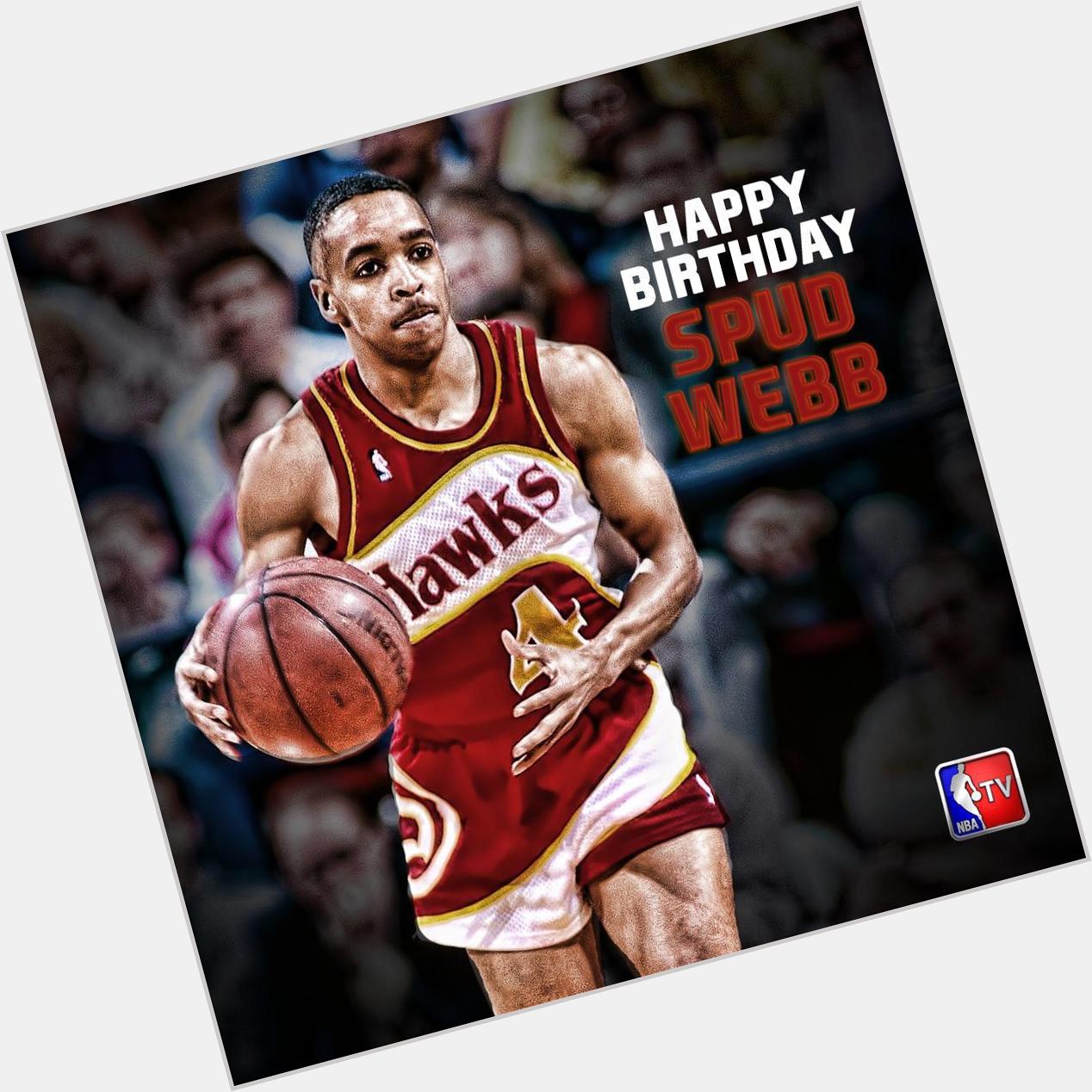 Join us in wishing former point guard Spud Webb a Happy Birthday! Photo via 