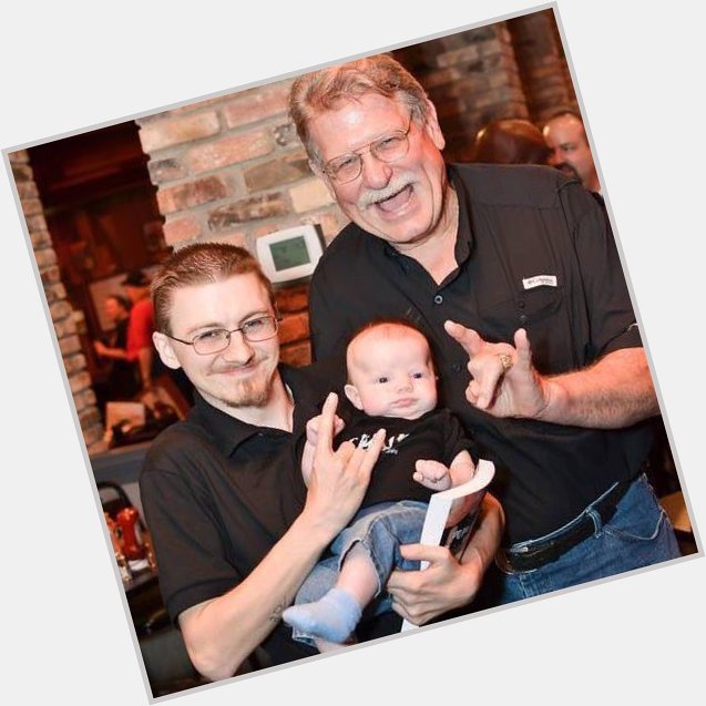 Happy birthday to the man. Hall of Famer, Stan Hansen, Here with my son Luke and I. HOF 2014 