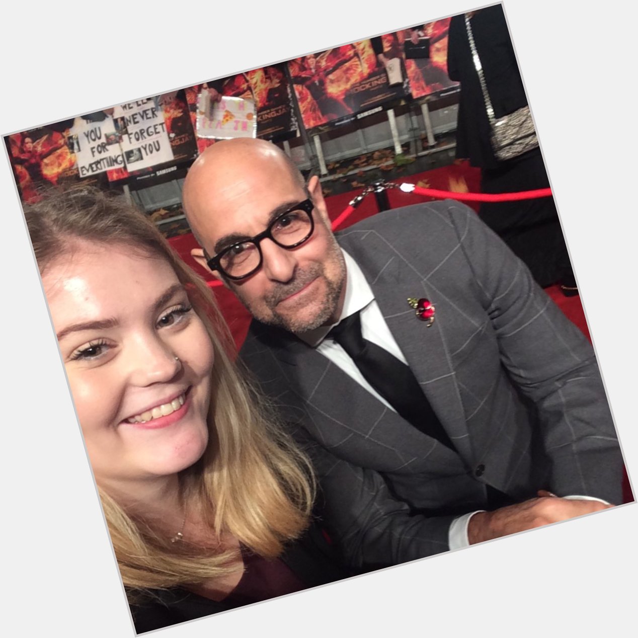 Happy birthday Stanley Tucci! he recognised me from outside when I was inside the cinema and omg tysm  