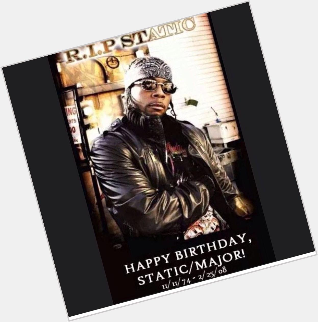 Happy Bday & RIP to 1 of my music heroes Static Major. Hell of a singer/songwriter who wrote for all your fav artists 