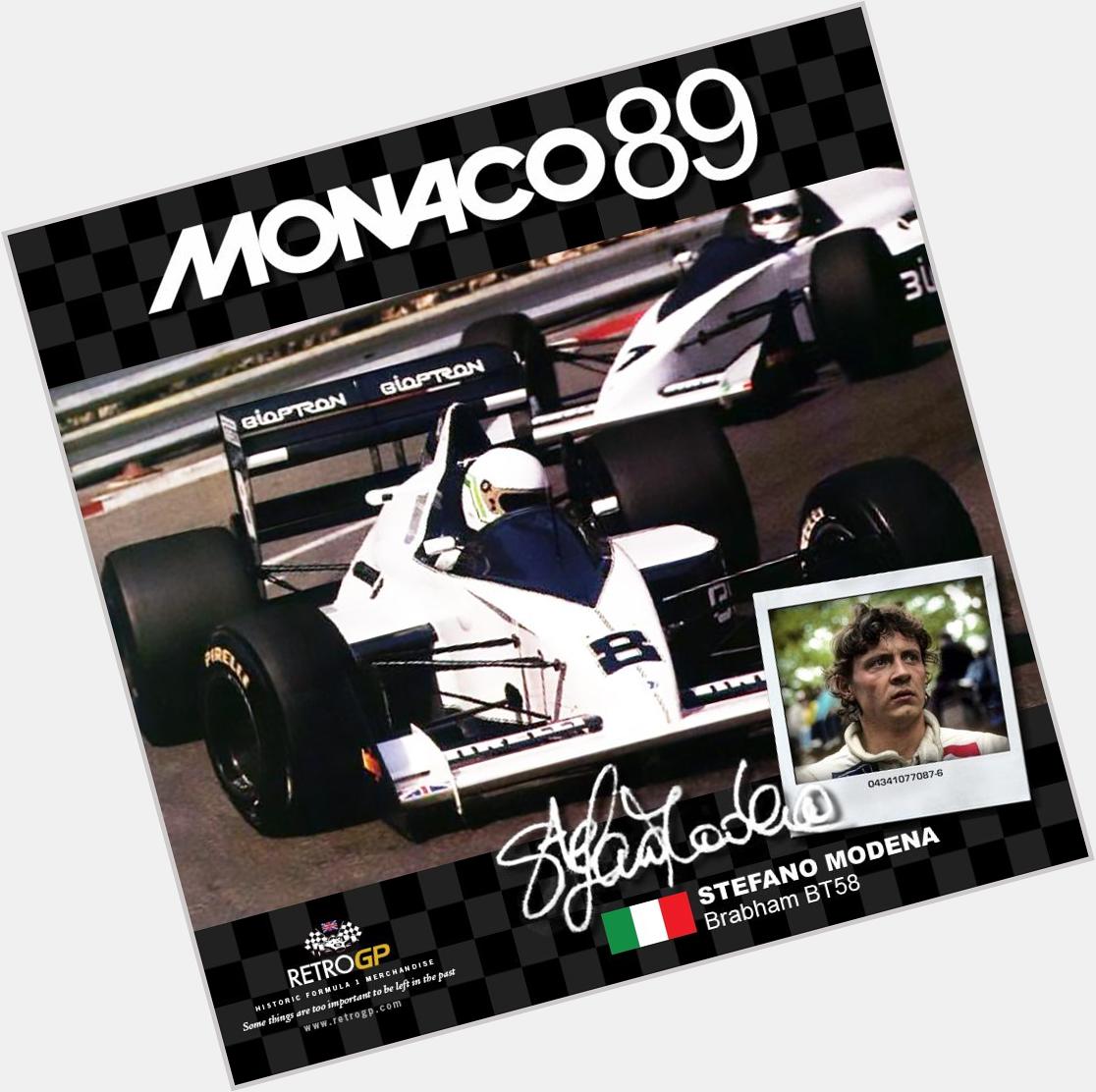 Happy 52nd Birthday to Stefano Modena. An driver with natural pace & a bucket load of strange superstitions. 