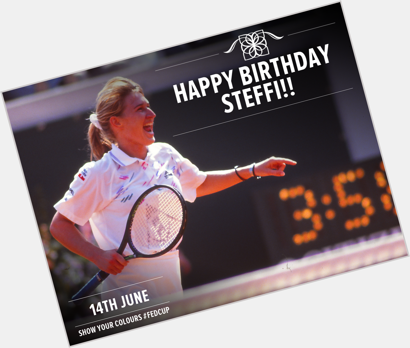Happy Birthday to 2-time champion Steffi Graf! Steffi helped Germany to the title in 1987 and 1992! 