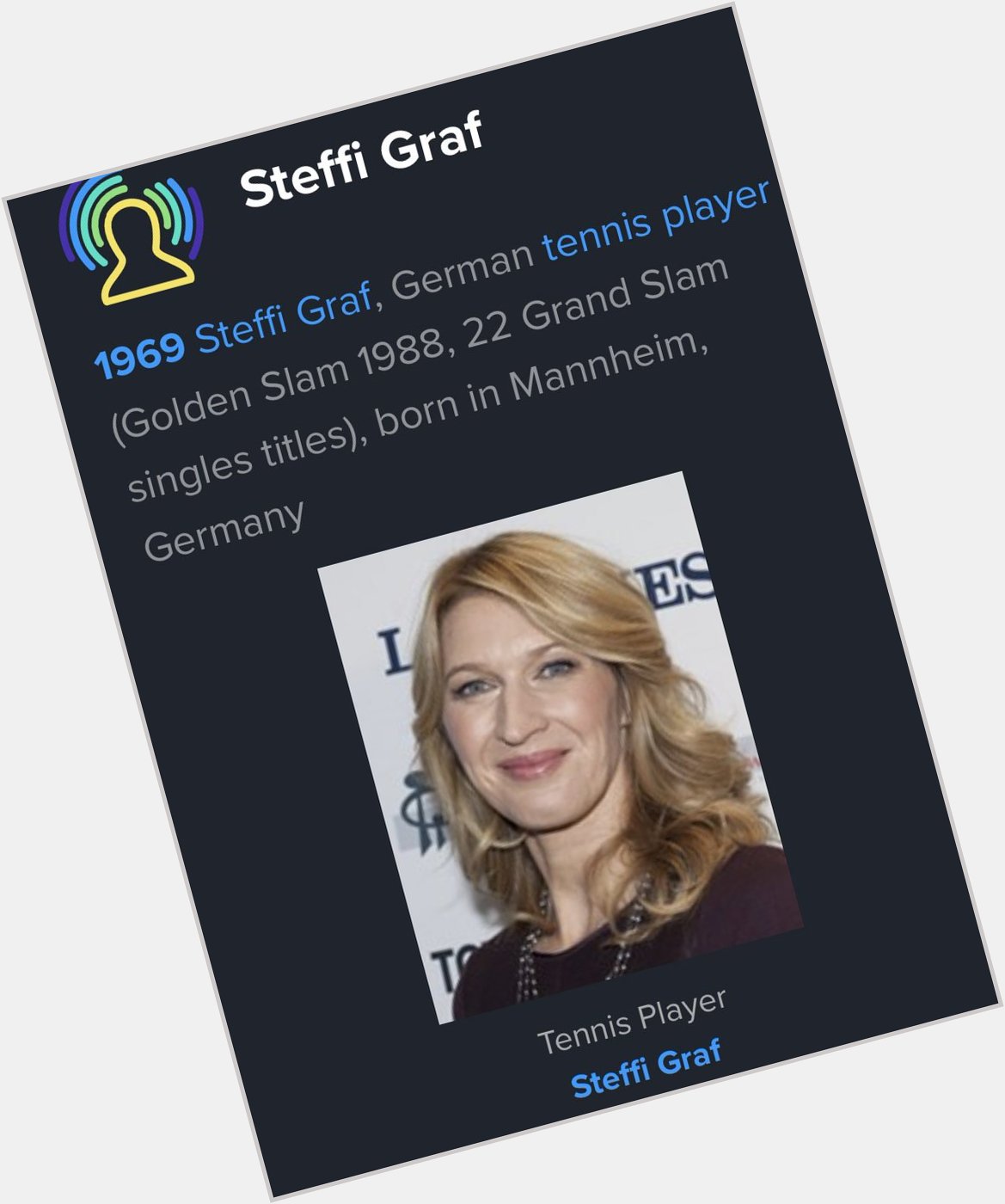 Happy Birthday Steffi Graf !! 