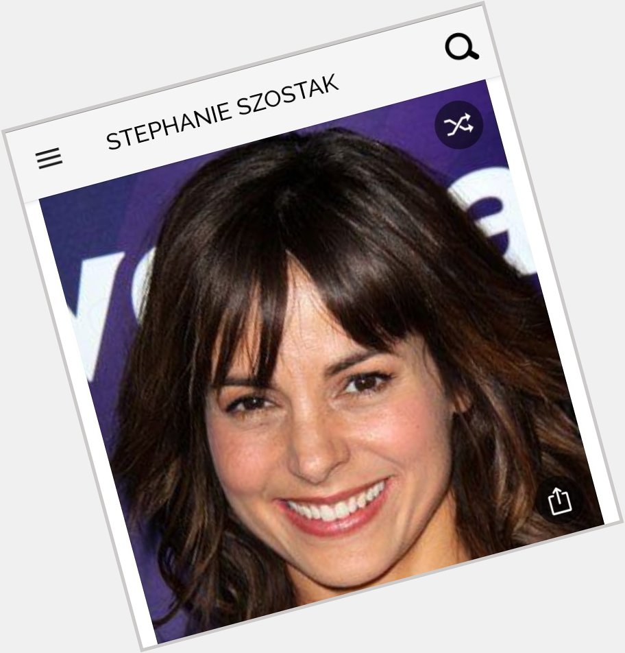 Happy birthday to this great actress.  Happy birthday to Stephanie Szostak 