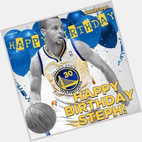 Happy birthday Stephen Curry!   