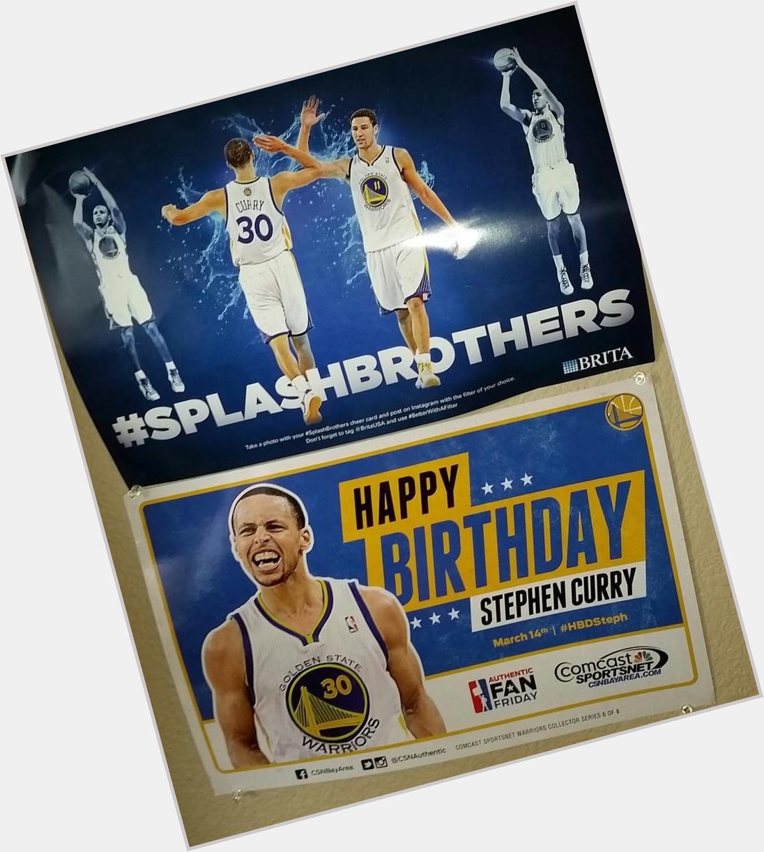 Happy Birthday Stephen Curry! We are blessed to get to watch you play. 